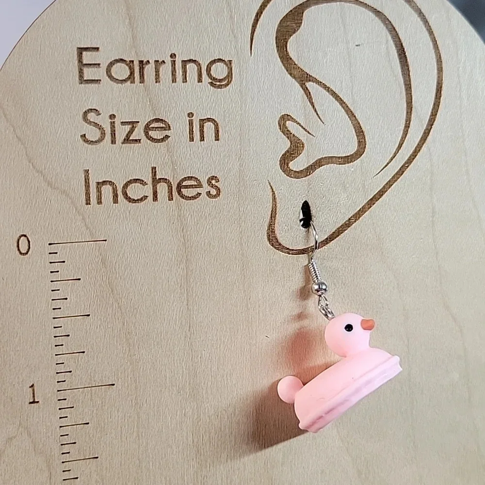 Rubber Duck Pool Float Earrings